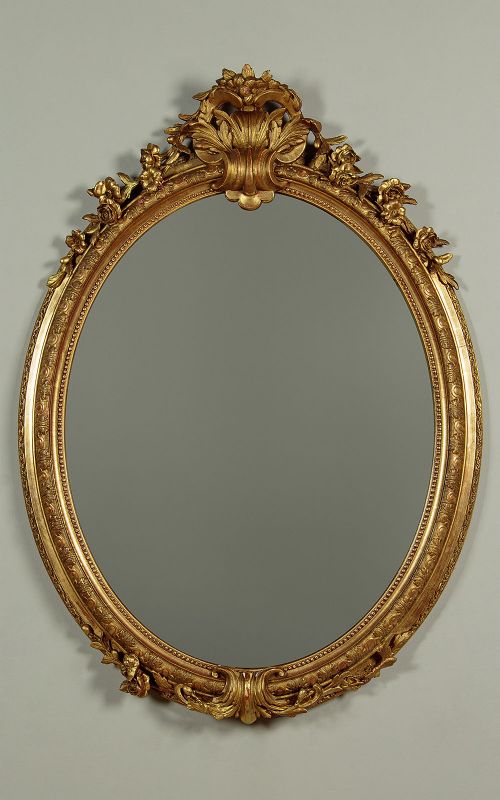 Oval Gilt Mirror C.1880
