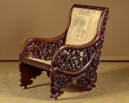 19th.c. Anglo-indian Hardwood Chair C.1890.