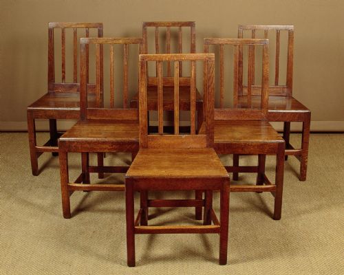 Set of Six Welsh Cottage Dining Chairs C.1820