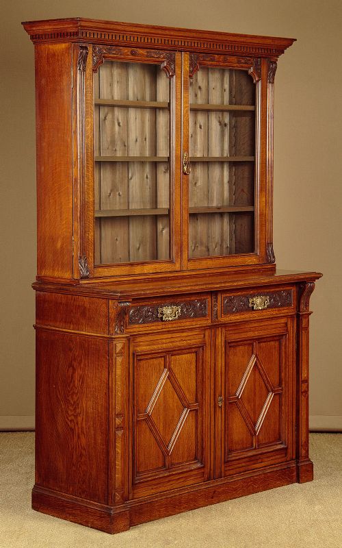 Carved Oak Bookcase C.1880