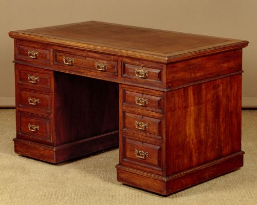 Mahogany Pedestal Desk C.1900