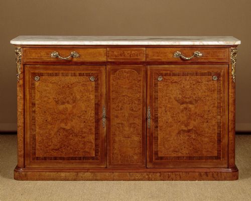 French Marble Top Sideboard C.1920