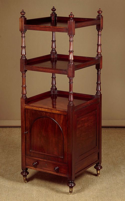 Mahogany Dumb Waiter with Cabinet C.1870