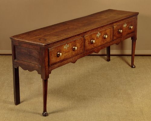 Georgian Oak Dresser Base C.1800