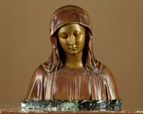 Bronze Bust of the Madonna After Donatello C.1930