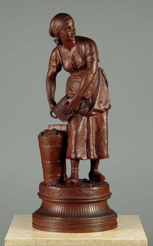 Figure of a Grape Picker by Léon Pilet C.1900