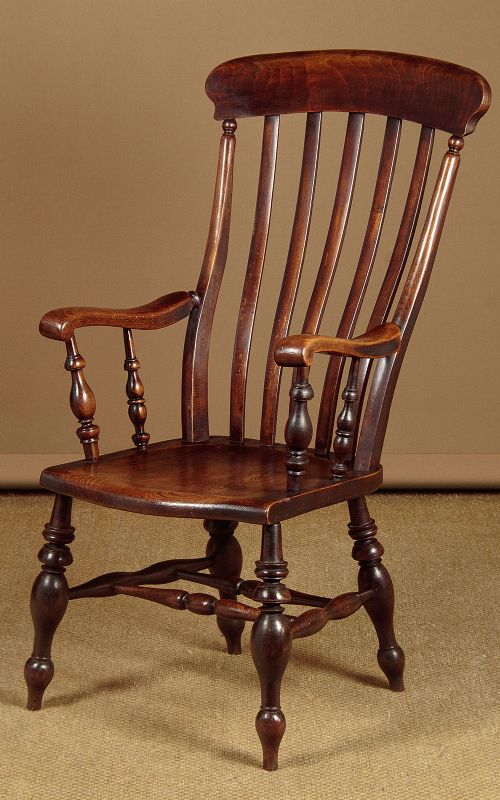 Highback Kitchen Armchair C.1880