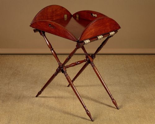 Mahogany Butler's Tray on Stand C.1900