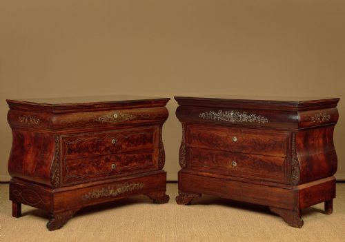 Pair of Mahogany Commodes C.1850