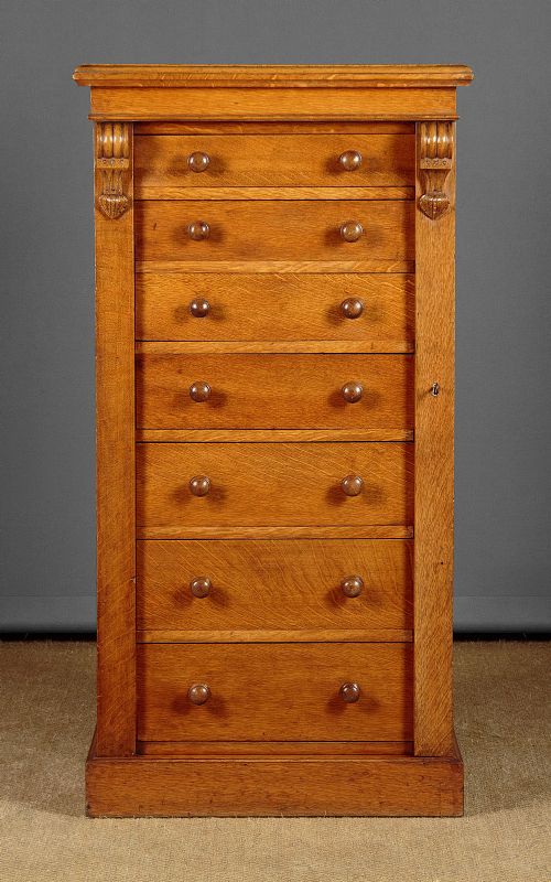 Oak Wellington Chest C.1880