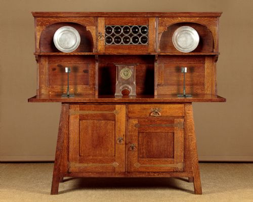 Arts & Crafts Oak Sideboard by Liberty & Co. C.1900