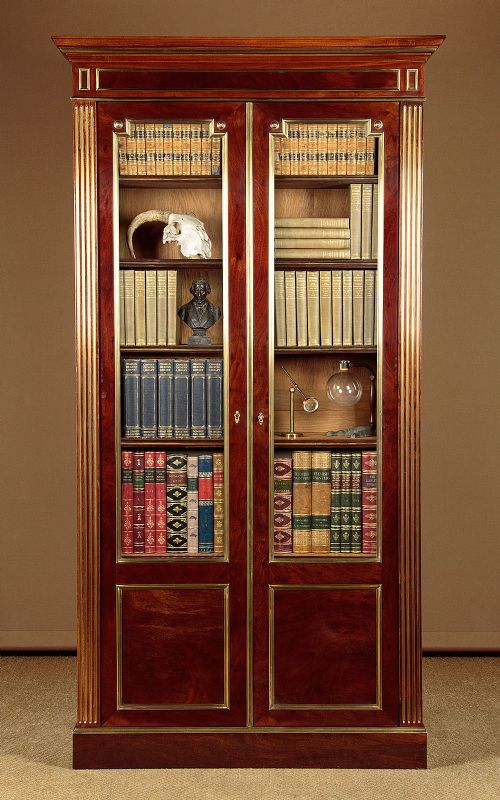 Brass Mounted Mahogany Bookcase C.1900