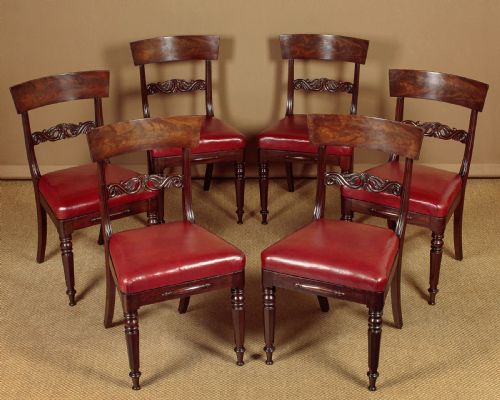 Set of Six Mahogany Dining Chairs C.1830