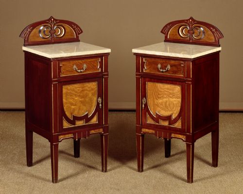 Pair of Art Nouveau Bedside Cabinets C.1900