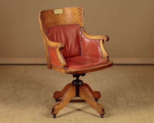 Revolving Office Desk Chair C.1905