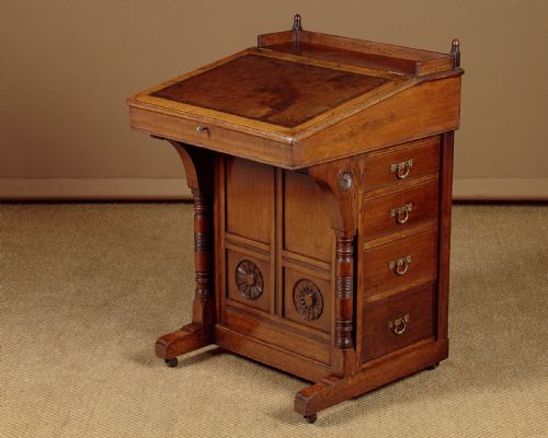 Davenport Writing Desk by Lamb of Manchester C.1880
