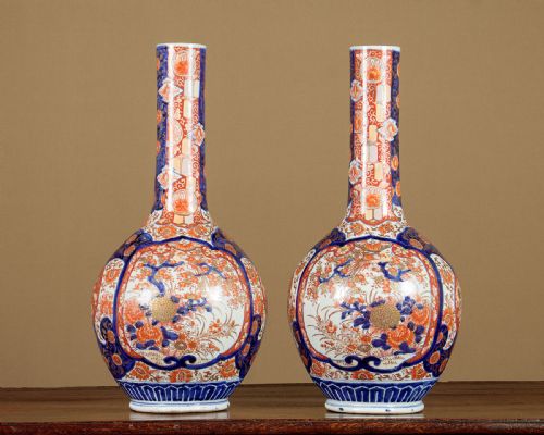 Pair of Large Imari Vases C.1900