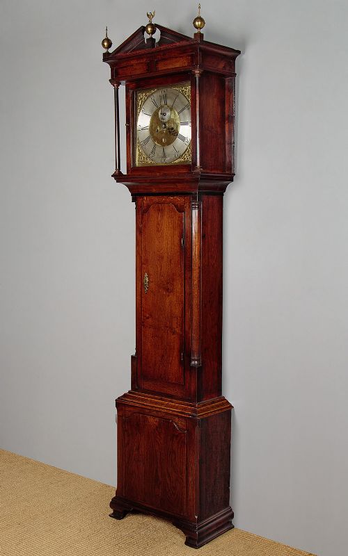 fig 1. Welsh Oak Longcase Clock by Watkin Owen of Llanrwst c.1775
