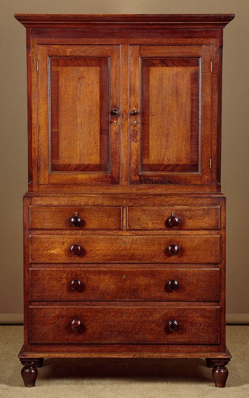 Welsh Oak Kitchen Cupboard & Drawers C.1830