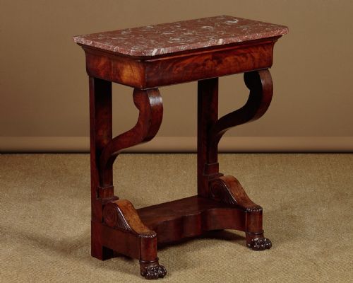Small Marble Top Console Table C.1840