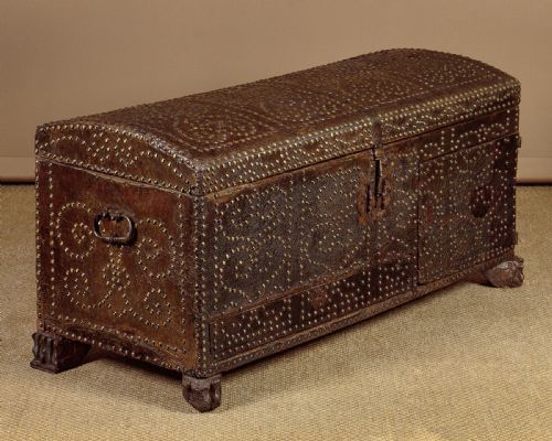 18th.c. Spanish Leather Chest C.1740