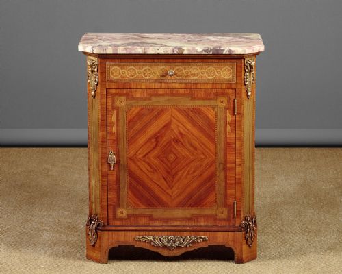Small Marble Top Side Cabinet C.1930