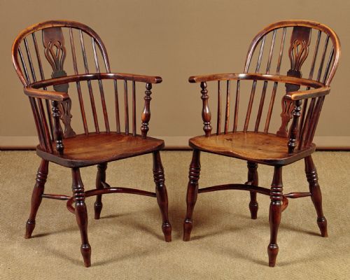 Pair of Windsor Armchairs C.1850