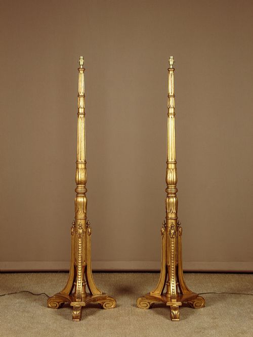 Pair of Giltwood Standard Lamps C.1930
