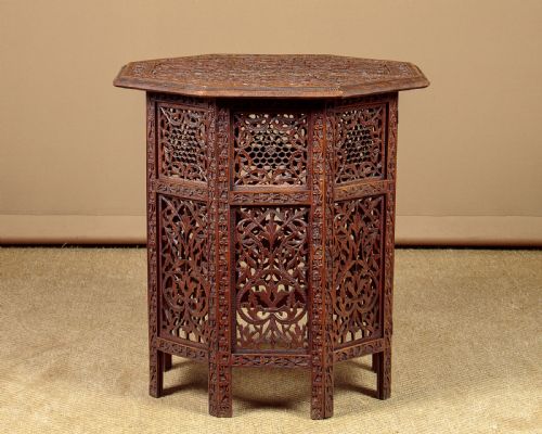 Carved Anglo-indian Side Table C.1900