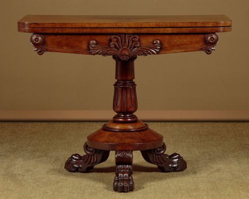 Regency Mahogany Fold Over Supper Table C.1830