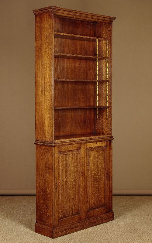 Slim Oak Bookcase C.1930