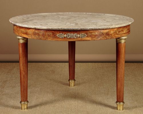 Empire Style Marble Top Gueridon Centre Table C.1900