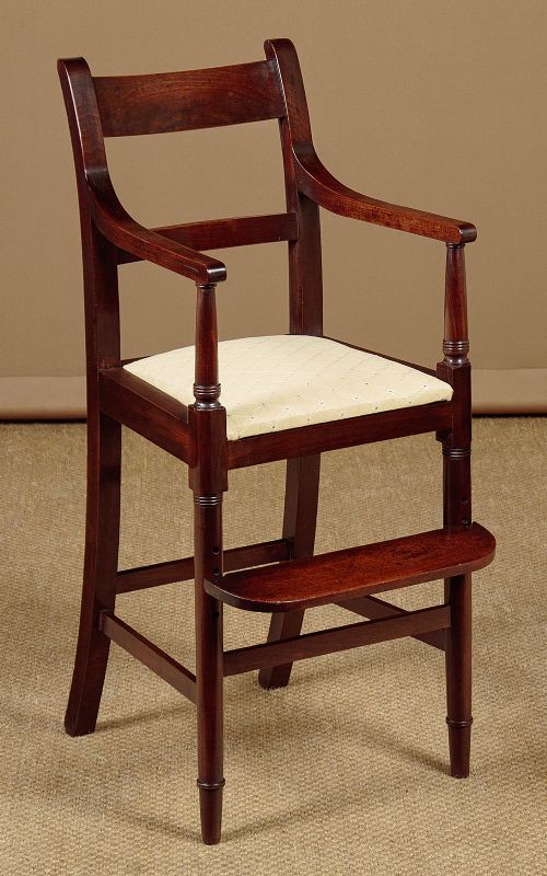 Georgian Mahogany Child's High Chair C.1800