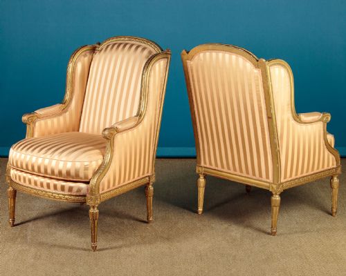 fig 1. Pair of Gilded Armchairs by Waring & Gillow of Paris c.1920