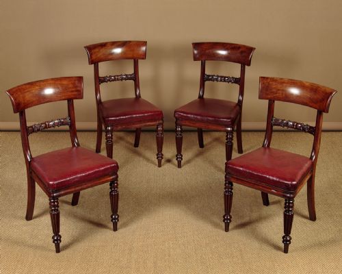 Set of Four Regency Mahogany Dining Chairs C.1830
