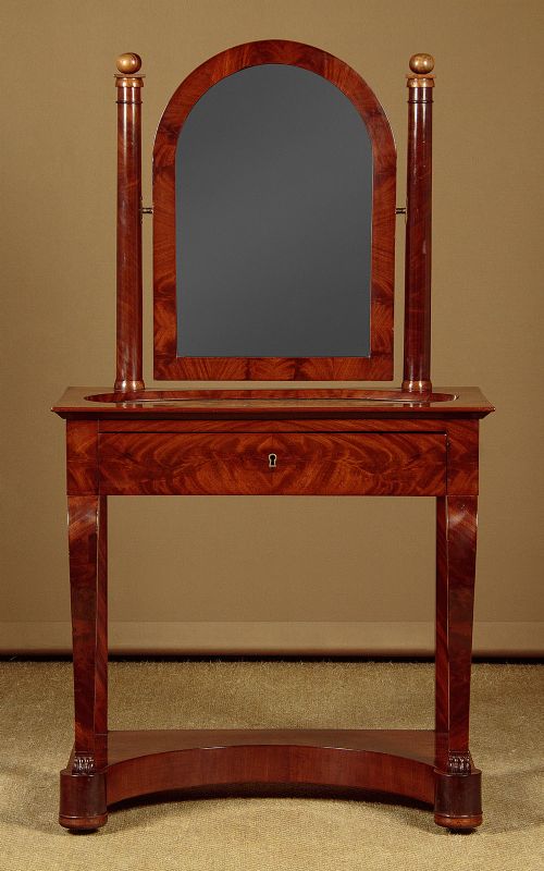 Small Mahogany & Marble Top Dressing Table C.1830