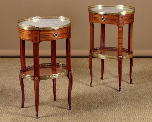 Pair of Marble Top Side Tables C.1930