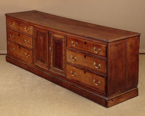 Long Oak Dresser Base C.1810