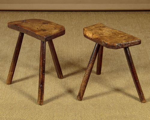 Pair of Primitive Stools C.1850