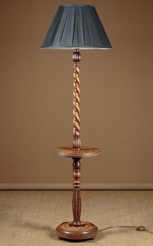 Oak Standard Lamp & Wine Table C.1930
