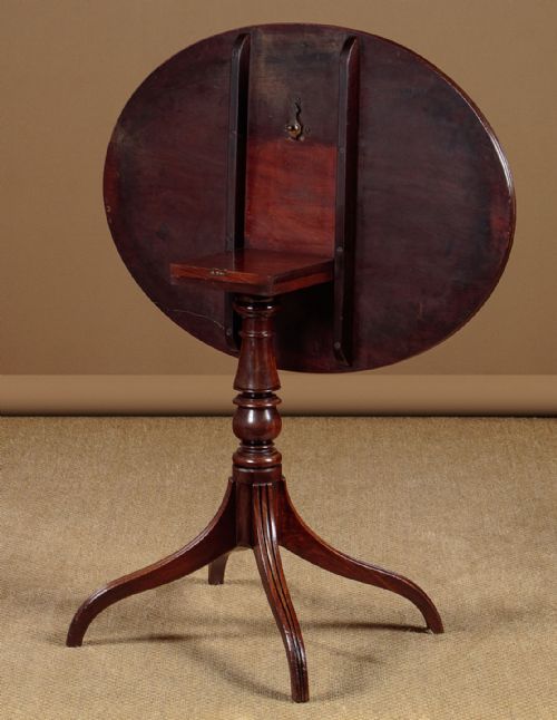 MAHOGANY TILTTOP SIDE TABLE C1820 - ADDITIONAL PHOTO 9