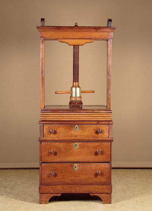 Oak Book Press with Drawers C.1880