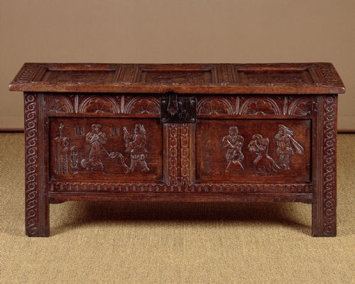 Carved Oak Coffer