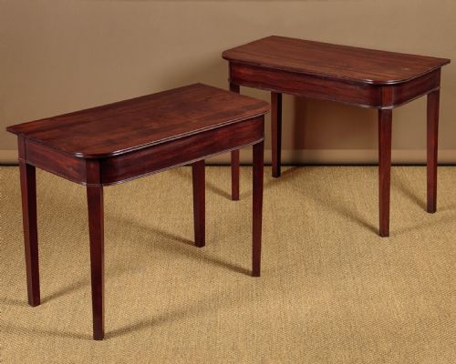 Pair of Georgian Mahogany Side Tables C.1800