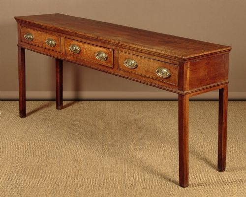 Georgian Oak Dresser Base C.1800