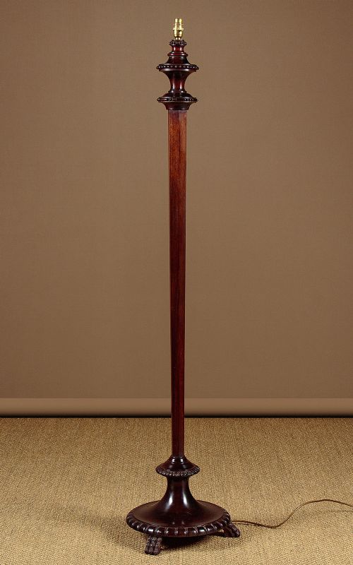 Mahogany Standard Lamp C.1920