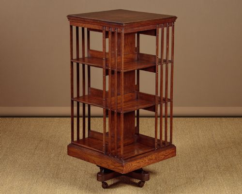 Oak Revolving Bookcase C.1910
