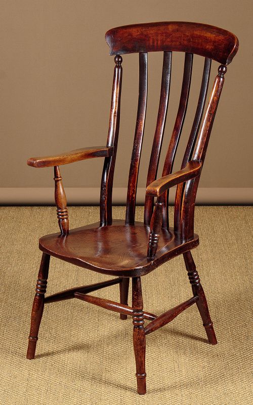 High Back Kitchen Armchair C.1890