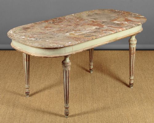 French Painted Marble Top Centre Table C.1930