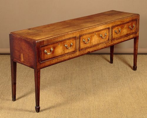 George III Oak Dresser Base C.1800